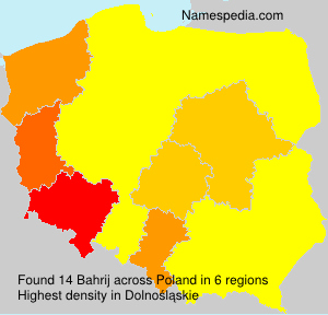 Surname Bahrij in Poland Surname Bahrij in Poland