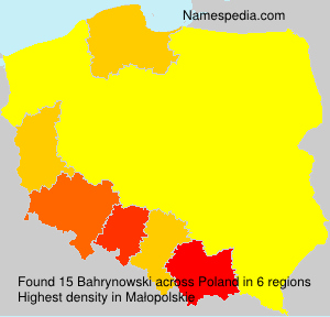 Surname Bahrynowski in Poland Surname Bahrynowski in Poland
