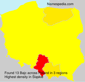 Surname Bajc in Poland Surname Bajc in Poland