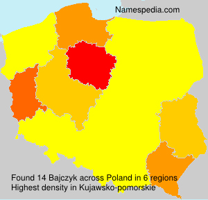 Surname Bajczyk in Poland Surname Bajczyk in Poland