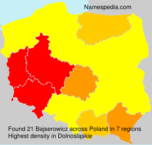Surname Bajserowicz in Poland Surname Bajserowicz in Poland