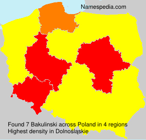 Surname Bakulinski in Poland Surname Bakulinski in Poland