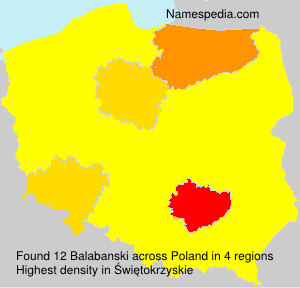 Surname Balabanski in Poland Surname Balabanski in Poland