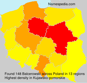 Surname Balcerowski in Poland Surname Balcerowski in Poland