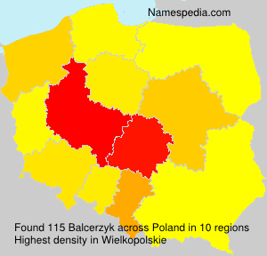 Surname Balcerzyk in Poland Surname Balcerzyk in Poland