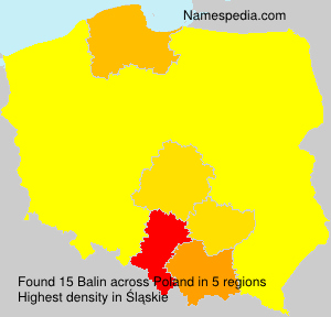 Surname Balin in Poland Surname Balin in Poland