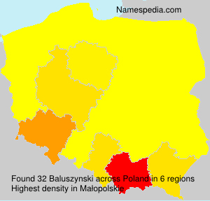 Surname Baluszynski in Poland Surname Baluszynski in Poland