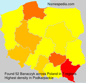 Surname Banaczyk in Poland Surname Banaczyk in Poland