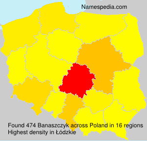 Surname Banaszczyk in Poland Surname Banaszczyk in Poland