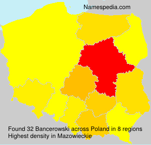 Surname Bancerowski in Poland Surname Bancerowski in Poland