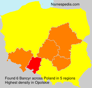 Surname Bancyr in Poland Surname Bancyr in Poland