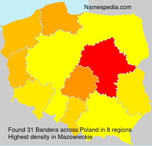 Surname Bandera in Poland Surname Bandera in Poland