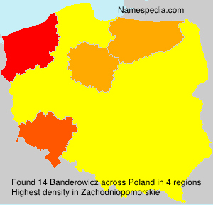 Surname Banderowicz in Poland Surname Banderowicz in Poland