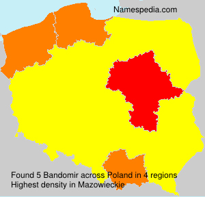 Surname Bandomir in Poland Surname Bandomir in Poland