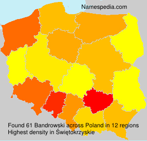 Surname Bandrowski in Poland Surname Bandrowski in Poland