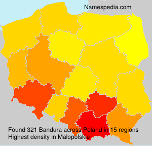 Surname Bandura in Poland Surname Bandura in Poland