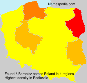 Surname Baranicz in Poland