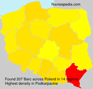 Surname Barc in Poland Surname Barc in Poland