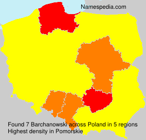 Surname Barchanowski in Poland Surname Barchanowski in Poland