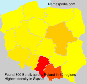 Surname Barcik in Poland Surname Barcik in Poland