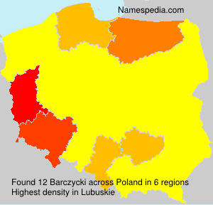 Surname Barczycki in Poland Surname Barczycki in Poland