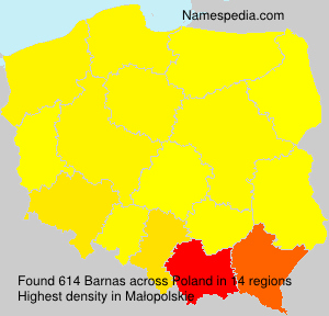 Surname Barnas in Poland Surname Barnas in Poland