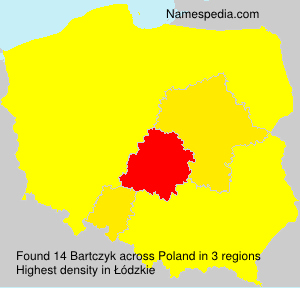 Surname Bartczyk in Poland Surname Bartczyk in Poland
