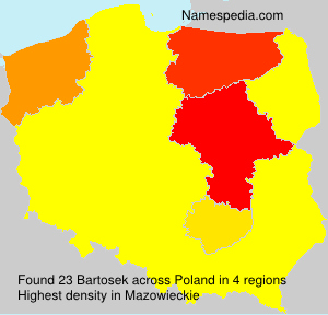 Surname Bartosek in Poland Surname Bartosek in Poland