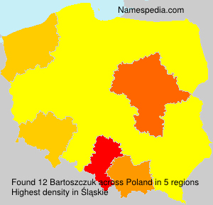 Surname Bartoszczuk in Poland Surname Bartoszczuk in Poland
