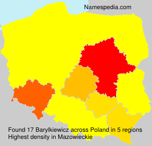 Surname Barylkiewicz in Poland Surname Barylkiewicz in Poland