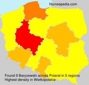Surname Baryzewski in Poland Surname Baryzewski in Poland
