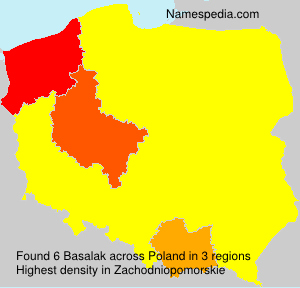 Surname Basalak in Poland Surname Basalak in Poland