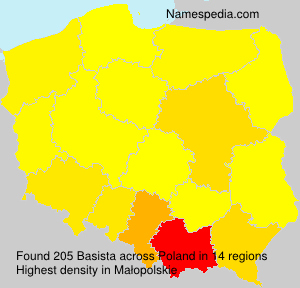 Surname Basista in Poland Surname Basista in Poland