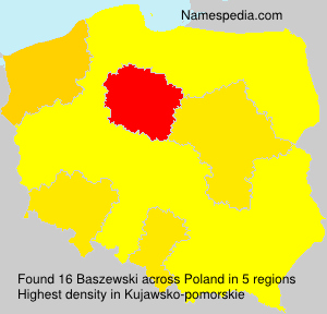 Surname Baszewski in Poland Surname Baszewski in Poland