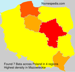 Surname Bata in Poland Surname Bata in Poland