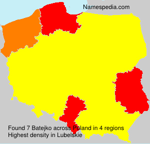 Surname Batejko in Poland Surname Batejko in Poland