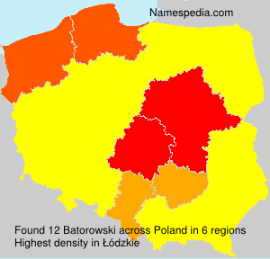 Surname Batorowski in Poland Surname Batorowski in Poland