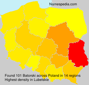 Surname Batorski in Poland Surname Batorski in Poland