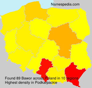 Surname Bawor in Poland Surname Bawor in Poland