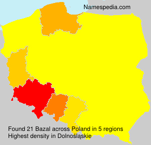 Surname Bazal in Poland Surname Bazal in Poland