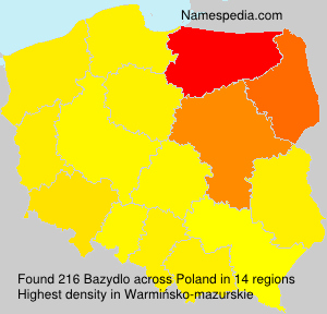 Surname Bazydlo in Poland Surname Bazydlo in Poland