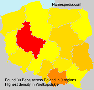 Surname Beba in Poland Surname Beba in Poland