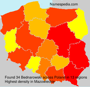 Surname Bednarowski in Poland Surname Bednarowski in Poland