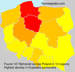 Surname Behrendt in Poland Surname Behrendt in Poland
