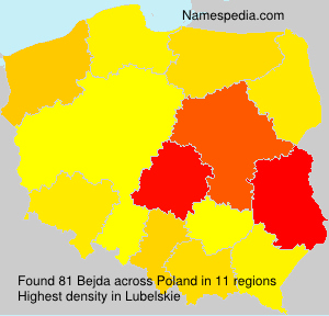 Surname Bejda in Poland Surname Bejda in Poland