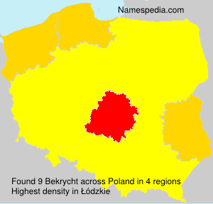 Surname Bekrycht in Poland Surname Bekrycht in Poland
