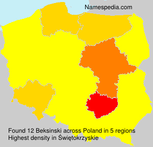Surname Beksinski in Poland Surname Beksinski in Poland