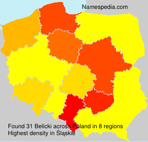 Surname Belicki in Poland Surname Belicki in Poland
