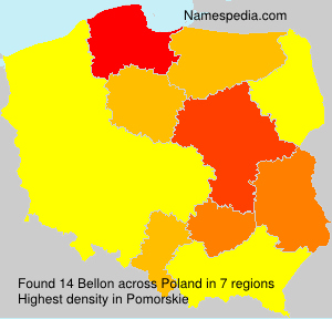 Surname Bellon in Poland Surname Bellon in Poland
