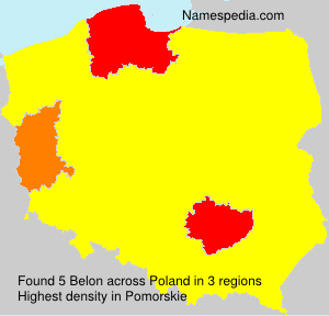Surname Belon in Poland